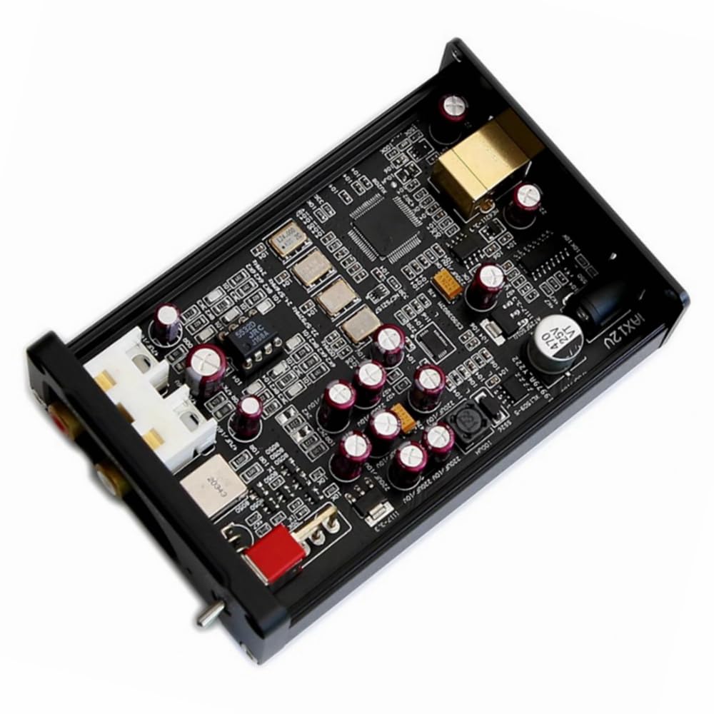 YJ DAC6 XMOS208+ES9038 Digital turntable decoder HIFI Audio Decoder DAC Ear Amplifier USB Support DSD