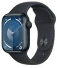 Apple Watch Series 9 GPS 41mm Midnight Aluminum Case with Midnight Sport Band S/M (Renewed)