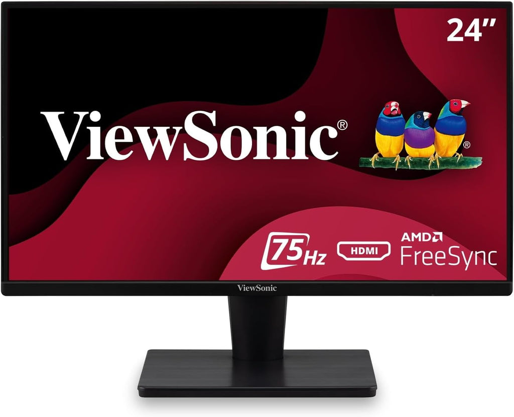 ViewSonic VS2447M 24 Inch 1080p Monitor, 100Hz Refresh Rate for Productive Home and Office Spaces, Eye Care Technology, Thin Bezels, HDMI, and VGA Inputs