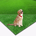 AYOHA Artificial Grass Turf 7FTx15FT, Fake Faux Grass Turf with Drainage Holes, 10MM Synthetic Grass Mat for Patio Backyard Garden Lawn Landscape Balcony Decor, Available Custom Sizes