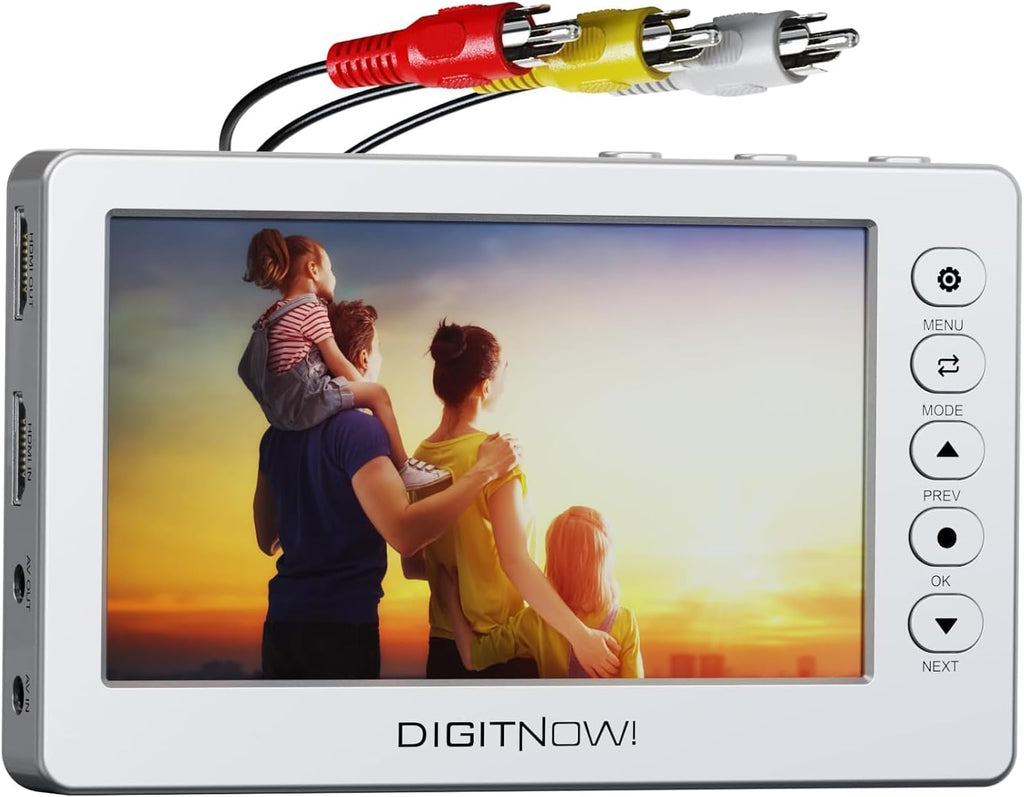 VHS to Digital Converter, Video to Digital Converter,1080P Video Converter Machine, Analog to Digital Converter, Video Audio Recording from VCR, VHS, DVD, Mini DV, Tapes, Hi8, Camcorders