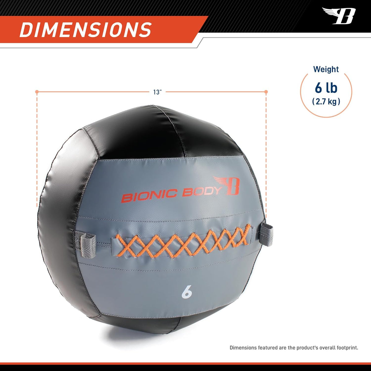 Bionic Body Soft Medicine Ball Weighted Slam Wall Ball for Cardio Workout and Core Training – Ideal for Squat, Lunge, and Partner Toss