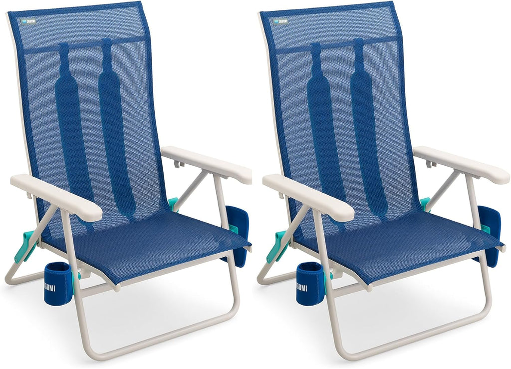 Shibumi Shade | Portable Beach Chair for Adults | Anti-Rust Marine Grade Frame | 300lb Capacity | Padded Backpack Straps | Weighs 8 Pounds | Breathable Fabric