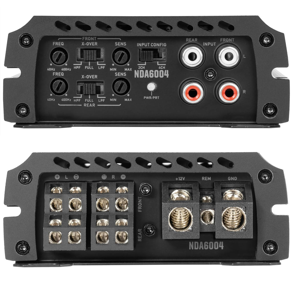 NVX NDA6004 1200W Peak (600W RMS) N-Series Class-D 4-Channel Amplifier