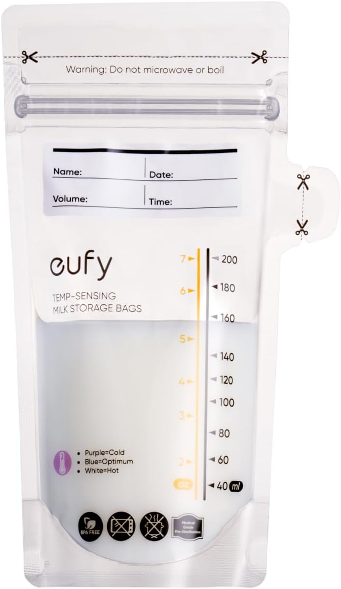 eufy Heated Wearable Breast Pump S1 with Milk Storage Bag, Hands-Free Breast Pump with Industry-Leading HeatFlow™ Tech, App-Controlled OptiRhythm™, Hospital-Grade Suction, Leakproof and Ultra-Quiet