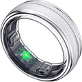 Smart Ring for Women Men, Minimalist Health Ring with Heart Rate, Step Counting, Calories, 5ATM Waterproof Smart Rings for iPhone and Android, No Subscription(Silver 7)