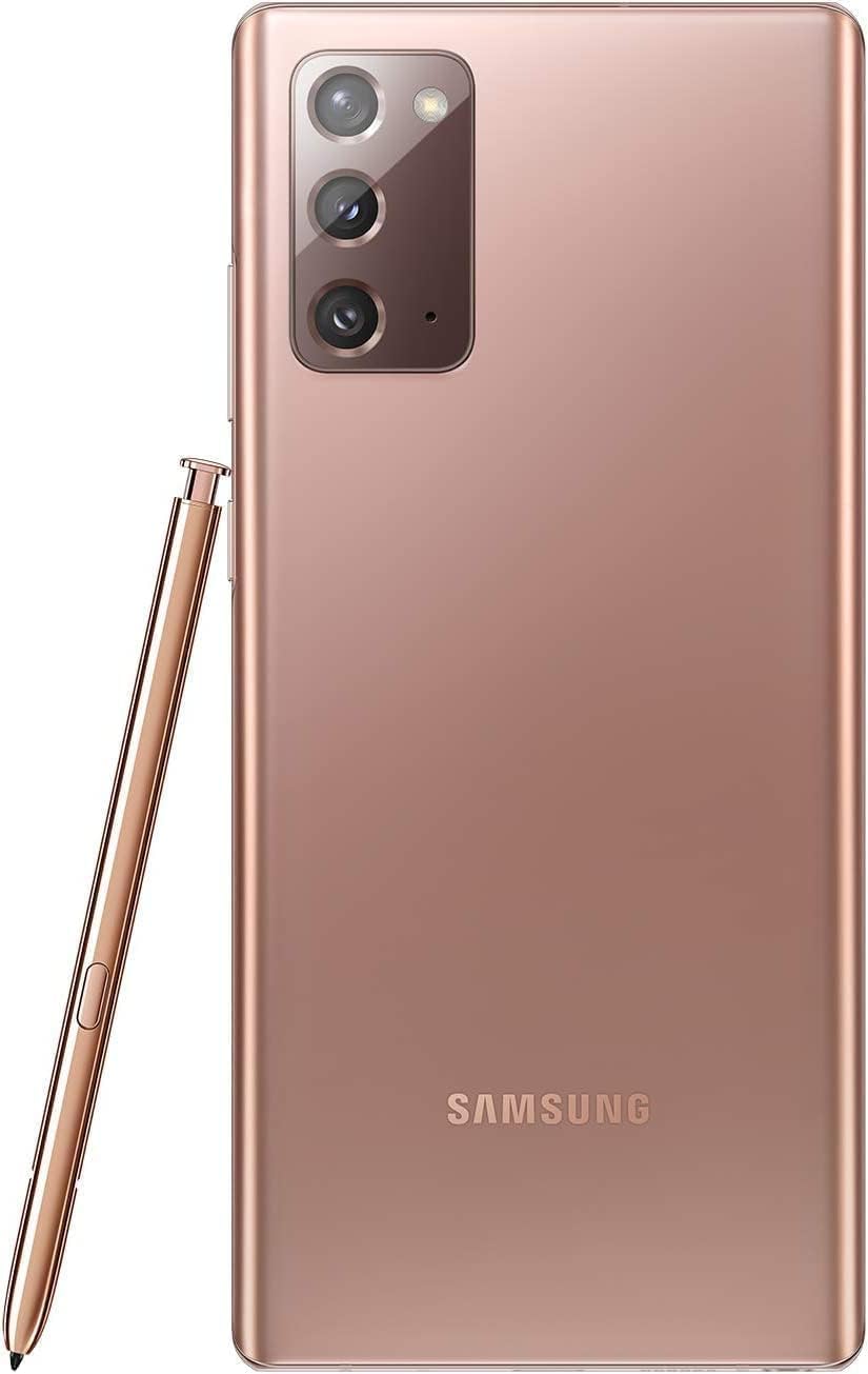 Samsung Galaxy Note 20 5G, 128GB + 8GB RAM, Mystic Bronze - Unlocked (Renewed)