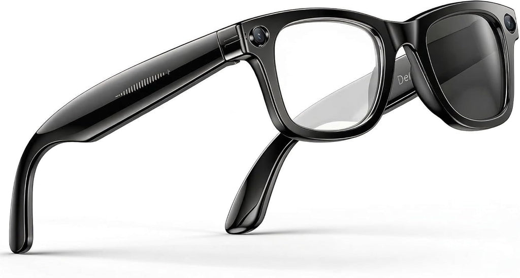 AI Smart Glasses with Camera and Bluetooth, 8MP 4K Camera Glasses with Translation & Voice Control, Video, Audio Recording, IP67 Waterproof Smart Glasses for Business & Outdoor(Photochromic)