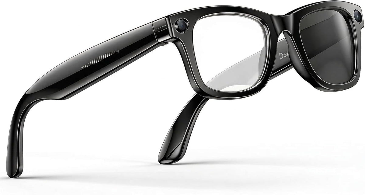 AI Smart Glasses with Camera and Bluetooth, 8MP 4K Camera Glasses with Translation & Voice Control, Video, Audio Recording, IP67 Waterproof Smart Glasses for Business & Outdoor(Photochromic)