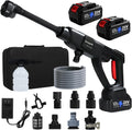 Cordless Pressure Wassher Battery Powered, 1400 PSI, 2×4.0Ah Batteries