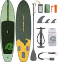 Retrospec Weekender Inflatable Stand Up Paddle Board Includes Paddle, Pump, and Accessories 10'6” Lightweight iSUP, Puncture Resistant Inflatable Paddle Board for Adults