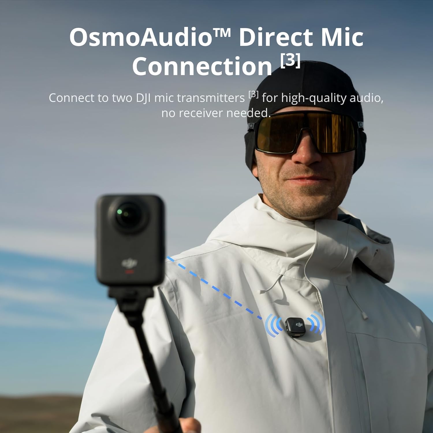 DJI Osmo 360 Camera Adventure Combo, Waterproof 360° Action Camera with 1-Inch 360° Imaging, Extended Battery Life with 3 Batteries, Native 8K 360° Video, 105GB Built-in Storage