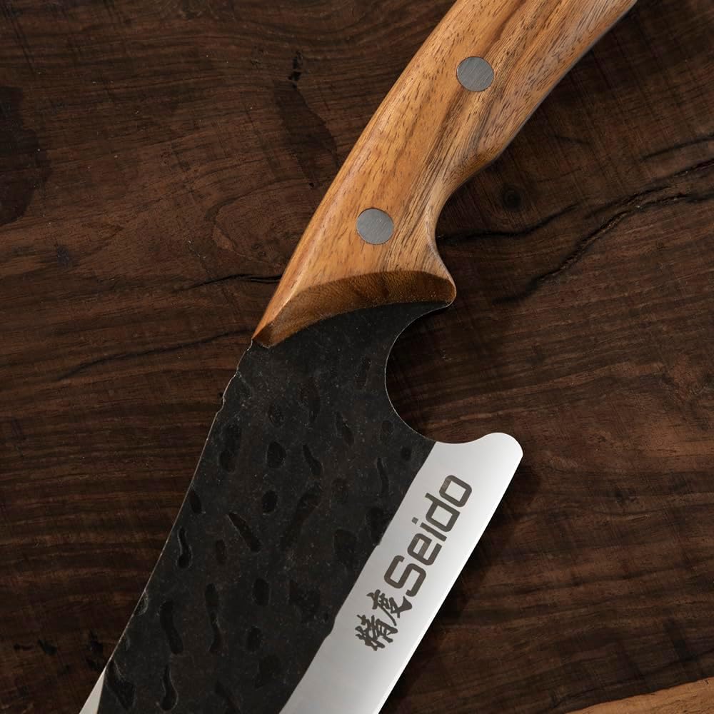 Seido Knives Senjutsu Butcher Knife | Versatile Precision for Culinary Mastery Perfect for Outdoor BBQ Camping, Meat Slicing Multipurpose Knife | Ideal gift for Birthday, Wedding, Graduation