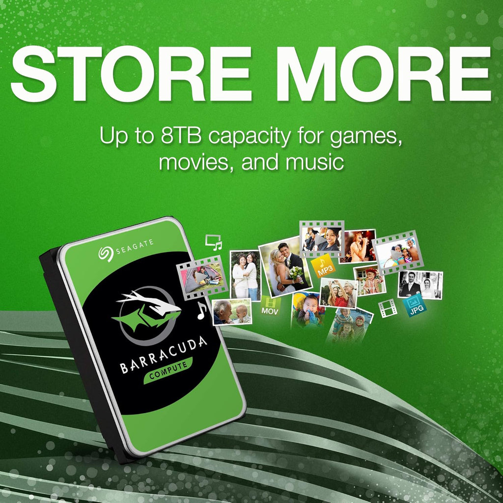 Seagate BarraCuda 4TB Internal Hard Drive HDD – 3.5 Inch Sata 6 Gb/s 5400 RPM 256MB Cache For Computer Desktop PC – Frustration Free Packaging ST4000DMZ04/DM004