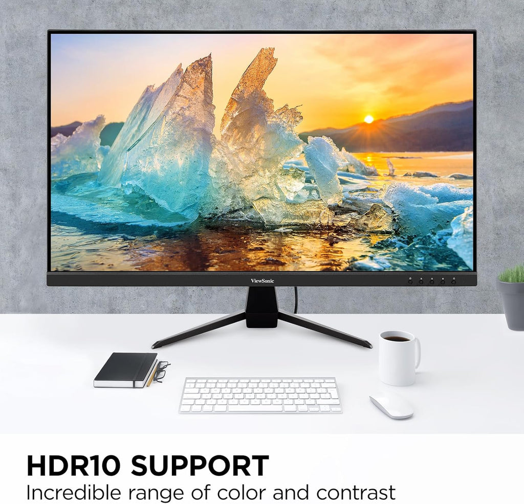 ViewSonic VX3267U-4K 4K UHD 32 Inch IPS Monitor with 65W USB C, HDR10 Content Support, HDMI, and DP (Renewed)