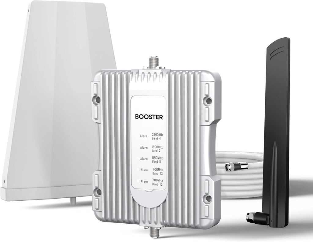 Cell Phone Booster for Home Up to 3,000 sq ft, Cell Booster Data for Band 4/12/17/13/5/25/2, Cell Signal Booster for All U.S. Carriers Verizon, AT&T, T-Mobile-5G 4G LTE 3G FCC Approved