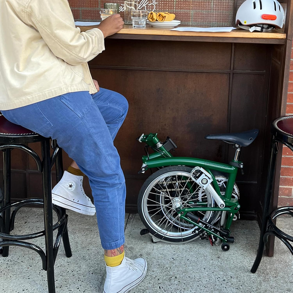 Brompton Folding Commuter Bike C Line 12-Speed | Compact, Lightweight, Urban Bike for Adults