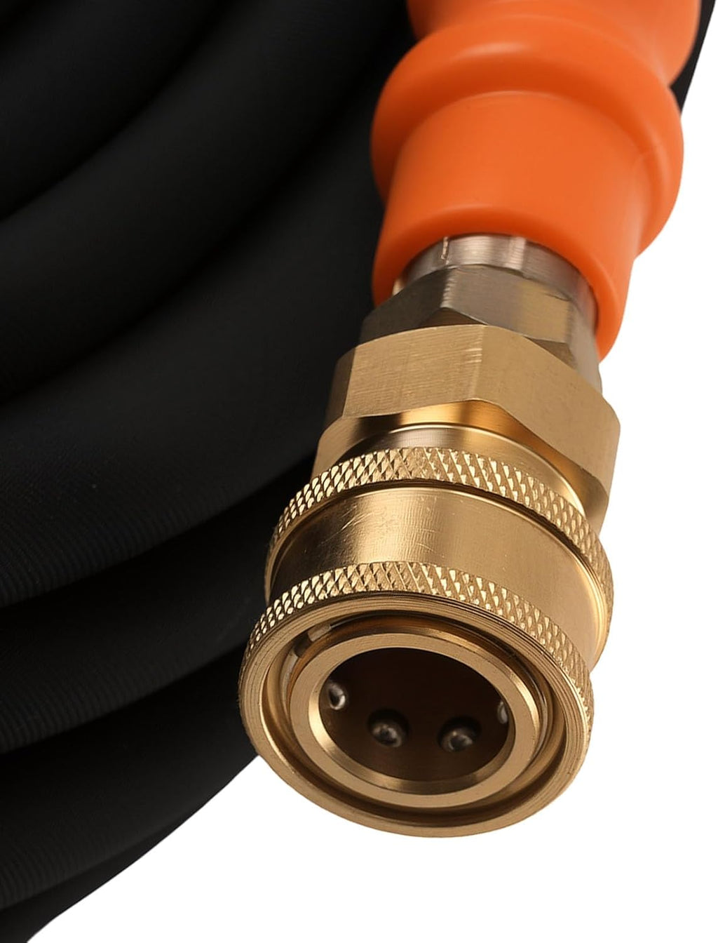 maXpeedingrods Pressure Washer Hose 150FT x 1/4",4800PSI Kink Resistant High Tensile Wire Power Washer Hose, Replacement Hose Adapter Set with 2pcs M22-14mm to 3/8" Adapters for Professional Home