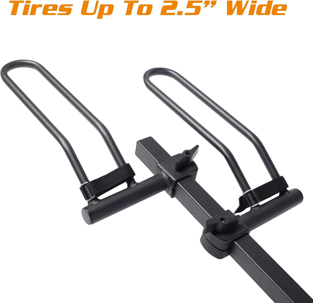 Young 4-Bike Rack Hitch Mount Platform Style Carrier for Cars Trucks SUVs Minivans with 2" Hitch Receiver, 4 Bikes X 40 lbs (160 lbs Total) Load Capacity for 2" Receiver