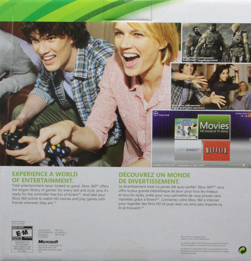 Microsoft Xbox 360 S 4GB System (Renewed)