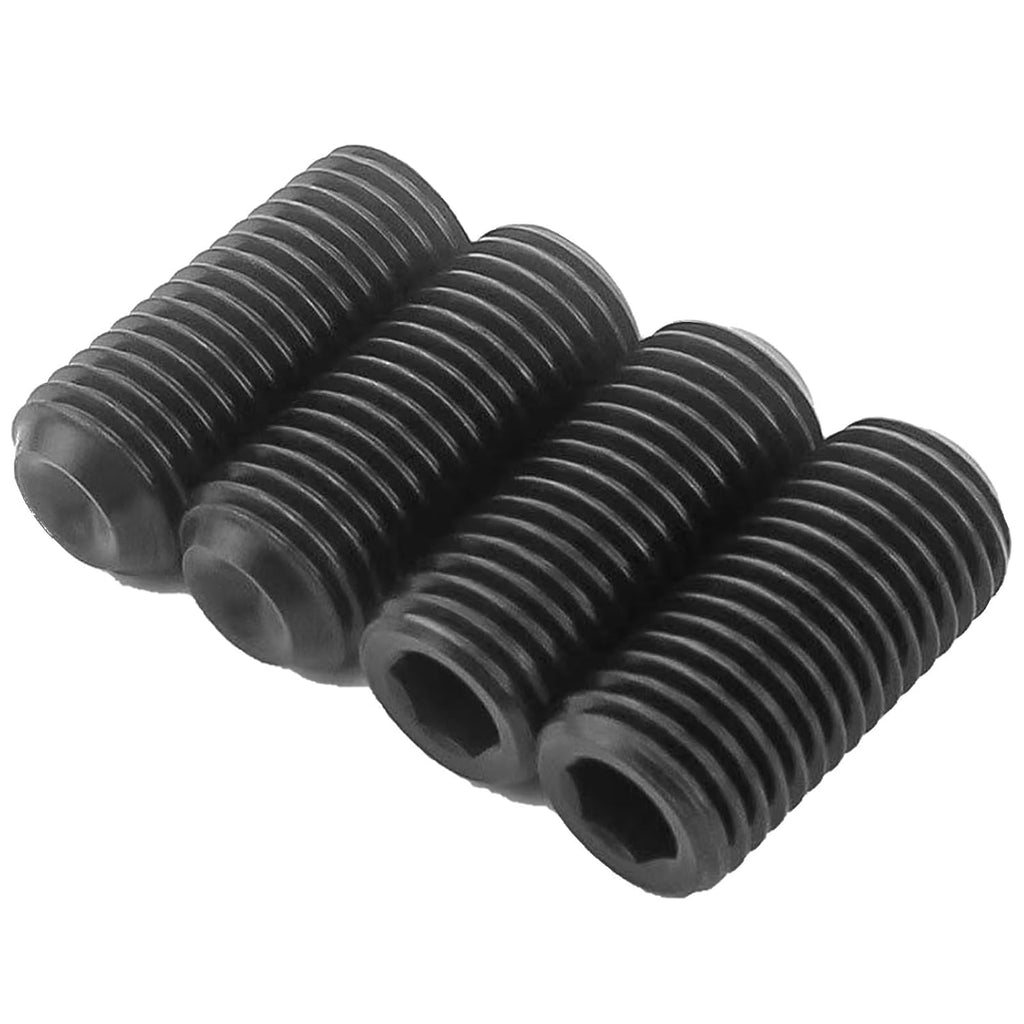 5/8"-18x5/8 Socket Set Screws, Cup Point, Fine, Alloy, Black Oxide, 25-Pack