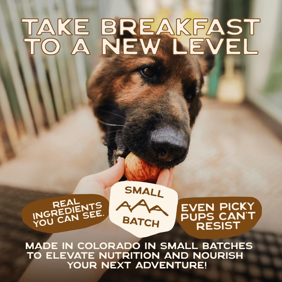 Smart Cookie Natural Dog Food Topper - Breakfast - Egg Dog Meal Mixers for All Ages - Food Topper for Picky Eaters and Boosting Nutrition - Non GMO, Made in The USA - 15 oz Bag (30 Day Supply)
