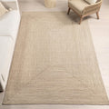 nuLOOM 5' x 8' Solid Hand Braided Indoor/Outdoor Area Rug, Pet-Friendly, High Traffic, Weather Resistant, for Patio, Balcony, Bedroom, Living Room, Dining Room, Wynn Tan