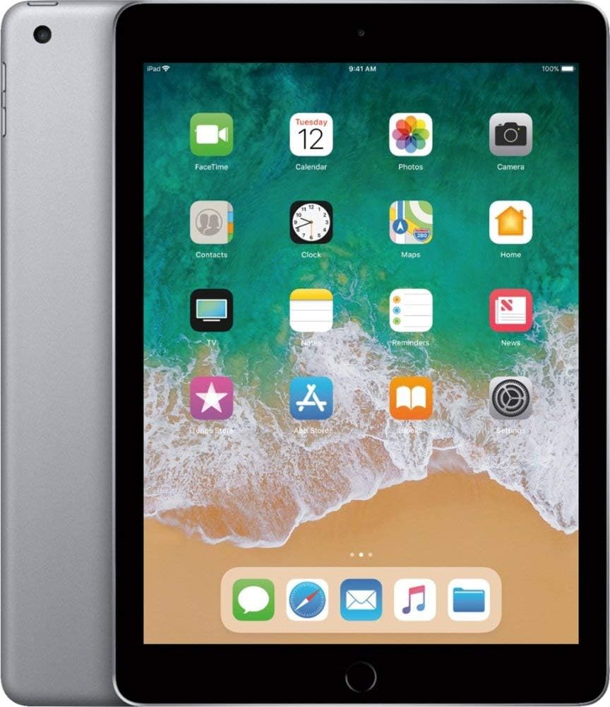 Apple 2017 iPad (9.7-inch, WiFi + Cellular, 32GB) - Space Gray (Renewed)