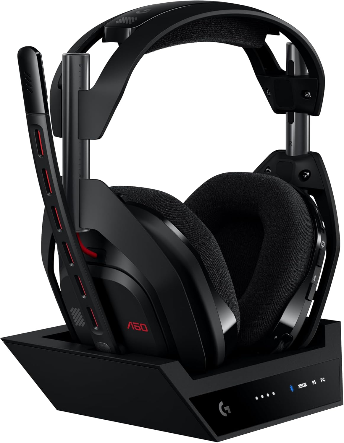 Logitech G Astro A50 Multi-Platform Wireless Gaming Headset + Base Station for PS5/Xbox/PC: PLAYSYNC Audio Switcher,