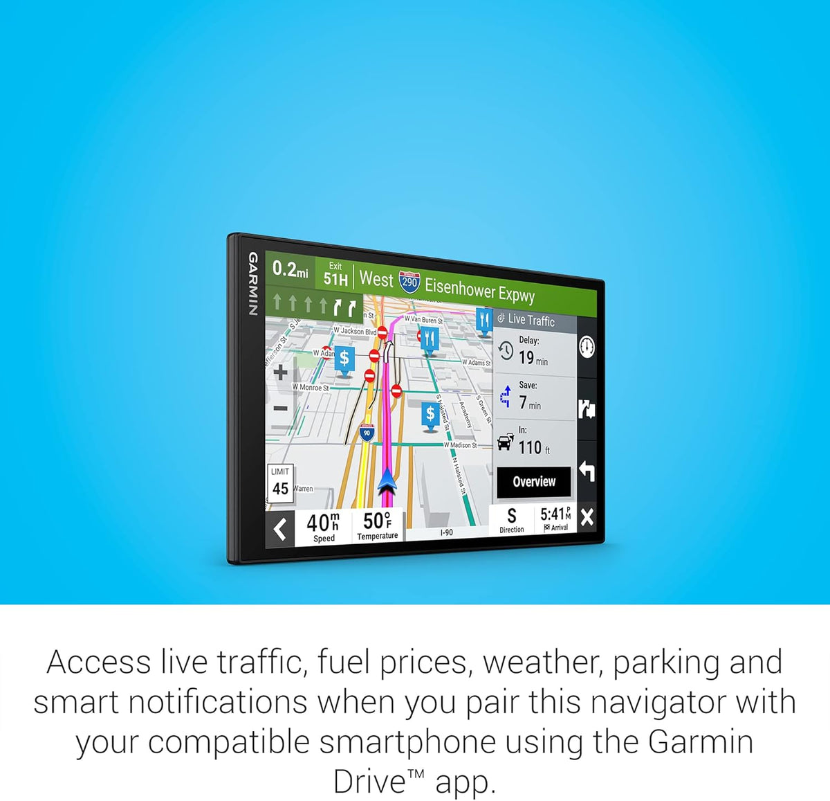 Garmin DriveSmart 86, 8-inch Car GPS Navigator with Bright, Crisp High-Resolution Maps and Garmin Voice Assist