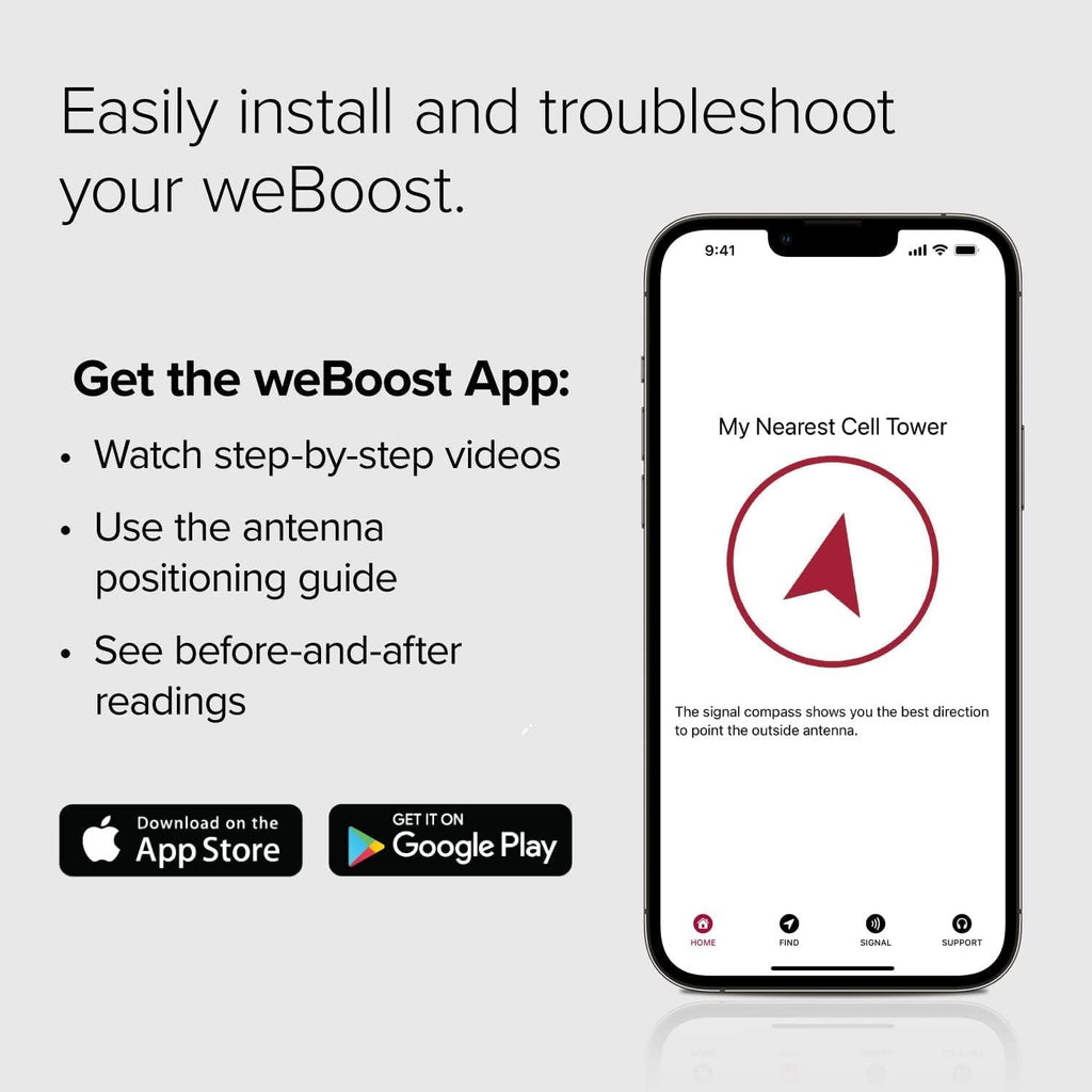 weBoost Drive 4G-X OTR (470210) Truck Cell Phone Signal Booster | U.S. Company | All Networks & Carriers - Verizon, AT&T, T-Mobile, Sprint & More | FCC Approved