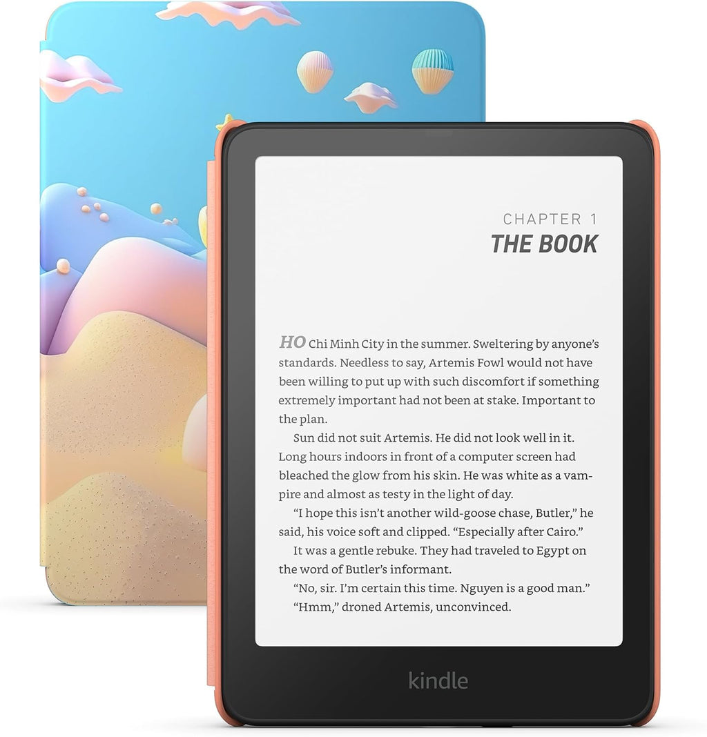 Amazon Kindle Paperwhite Kids 16GB (newest model) – larger 7" glare-free display – Kids read an average of 1+ hour per day with Kindle – Starfish