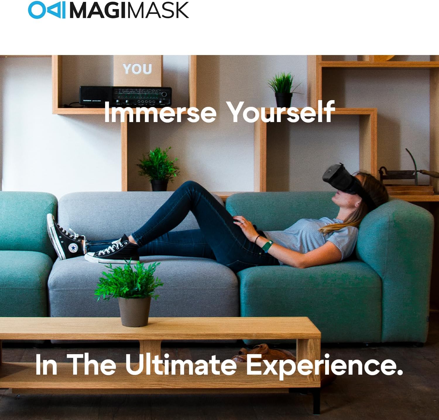 MagiMask VR Headset for Phone | Unibody Lens | HD FPV Monitor Compatible with All Smartphones | Alternative to AR Glasses & VR Goggles