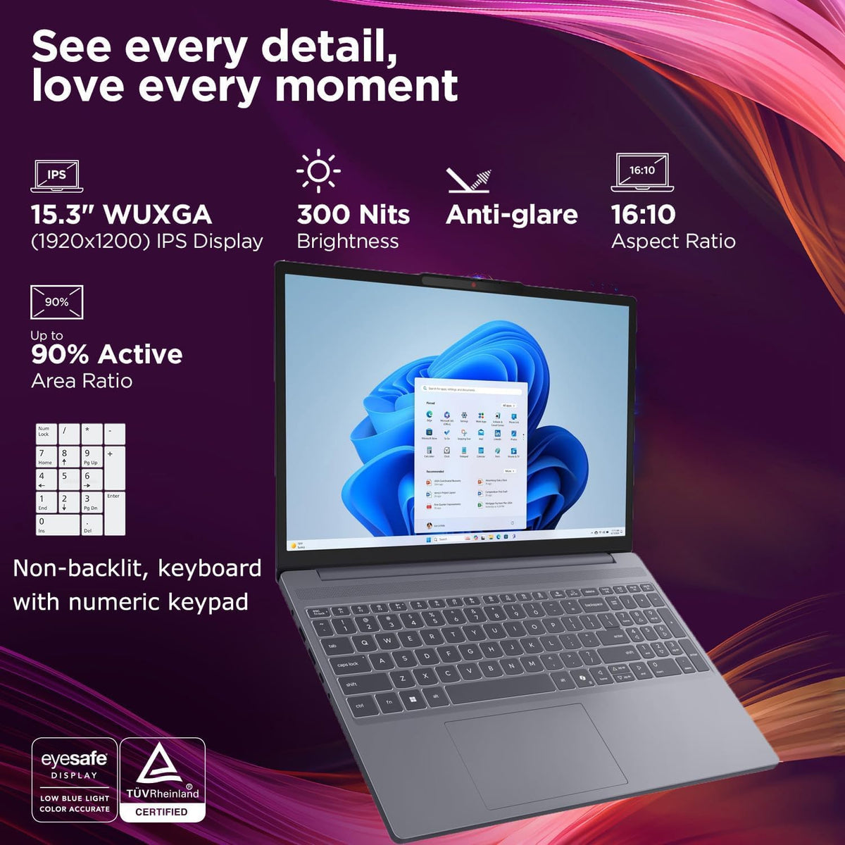 Lenovo Gaming Laptop, AMD 6-core Ryzen 5 7535HS, 24GB DDR5 RAM, 1TB PCIe SSD, Radeon 660M Graphics, 15" FHD IPS Display, Copilot AI Assistant PC, Bluetooth 5.3, Wi-Fi 6, Moonlight Grey Windows 11 Home