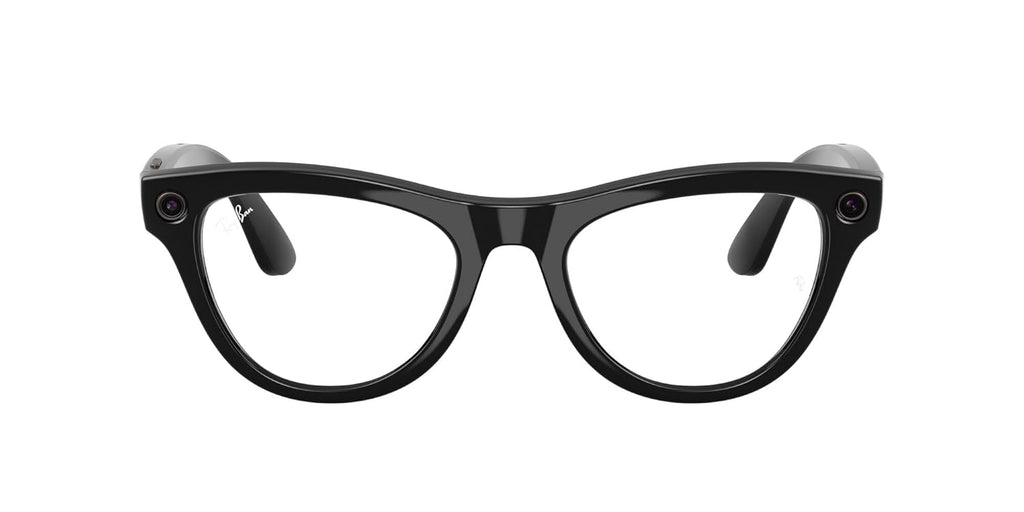 Ray-Ban Meta (Gen 2), Skyler, Shiny Black | Smart AI Glasses for Men, Women — 2x Battery Life — 3K Ultra HD Resolution — 12 MP Ultra-Wide Camera, Audio, Video — Transitions® Graphite Green Lenses