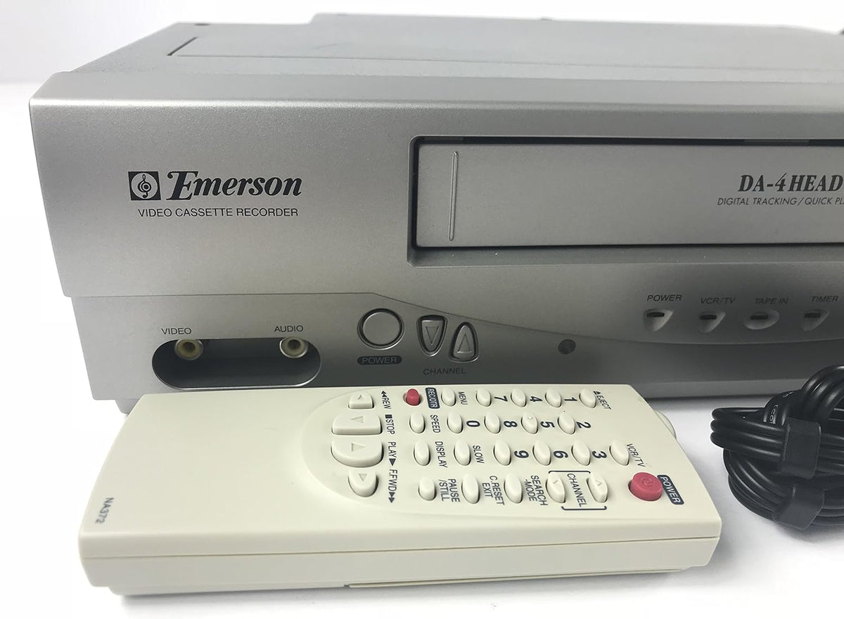 Emerson EWV404 4-Head Video Cassette Recorder with On-Screen Programming Display