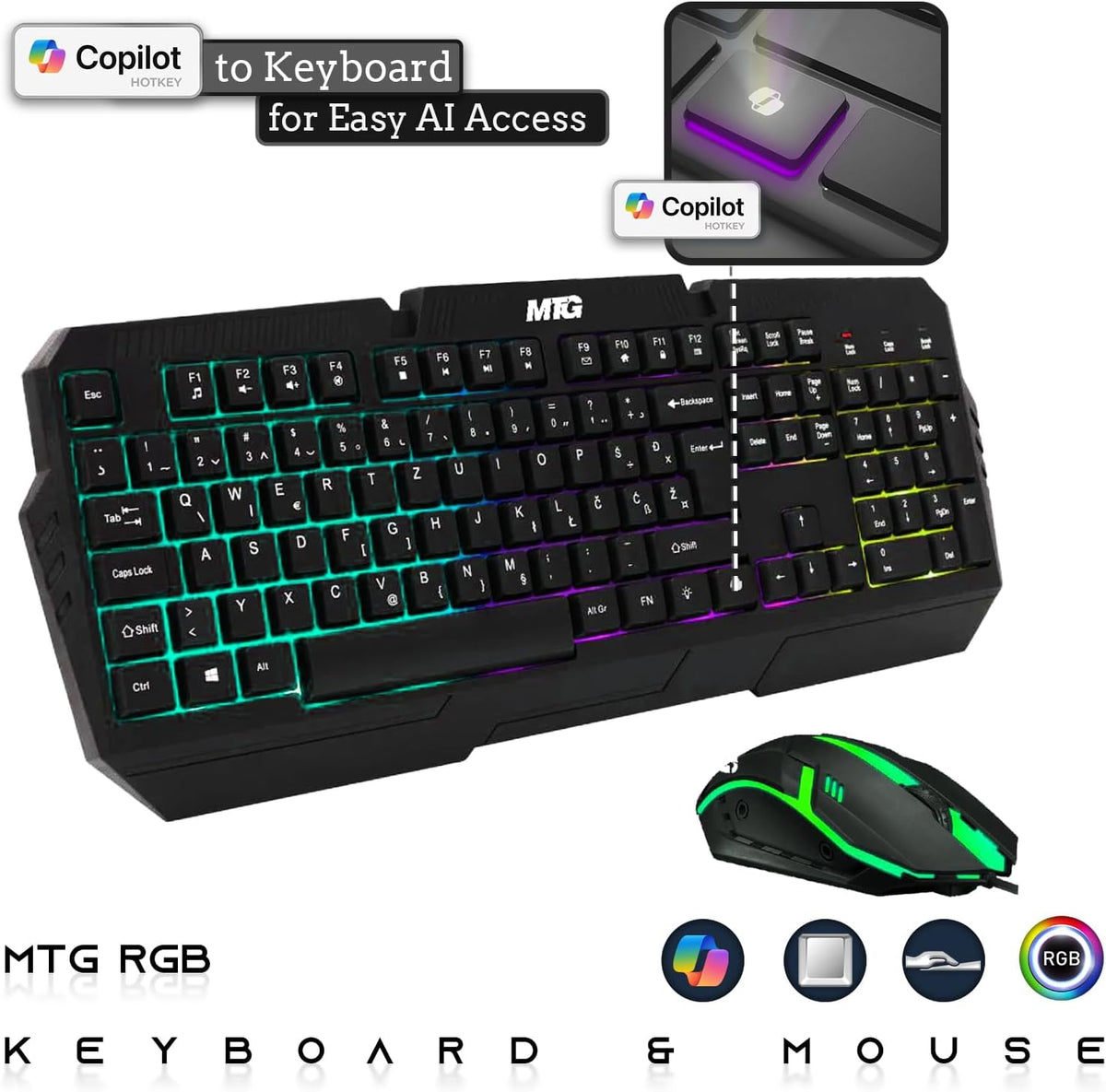 Hp Desktop Computer PC – Intel Core i5, 32GB ARGB RAM, 2TB SSD, 32 Inch Curved Monitor, RGB Keyboard with AI Copilot Key and Mouse, RGB Soundbar, Windows 11(Renewed)