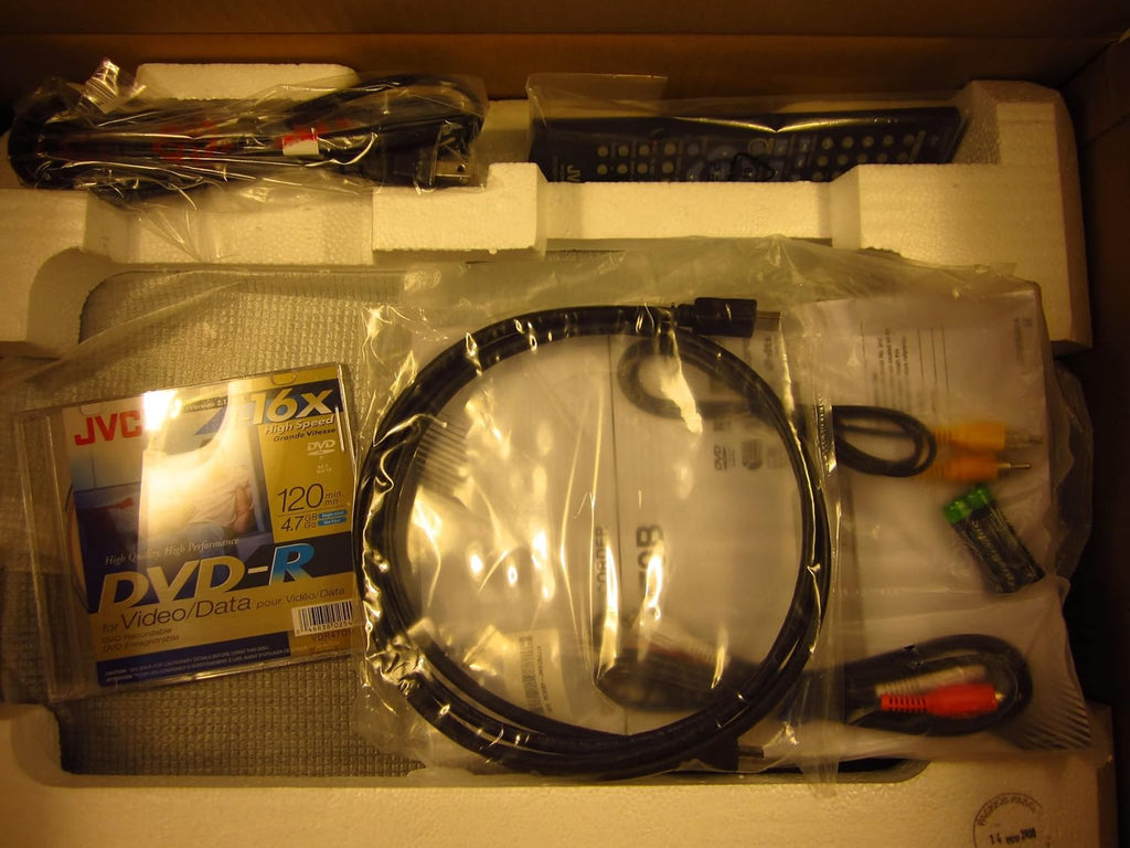 JVC DRMV79B Tunerless 1080p Upconverting DVD Recorder VCR Combo (Renewed)