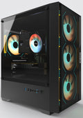 Gaming PC, i7 CPU Up to 4.0GHz, RX 590 2304 SP 8GB DDR5 Graphics Card, 512 GB M.2, 16 GB RAM Pre-Built Computer, ARGB Fans x 4, Win 11 Home .WiFi 6 + BT 5.3, 550W PSU (RX 590+512GB+16GB)