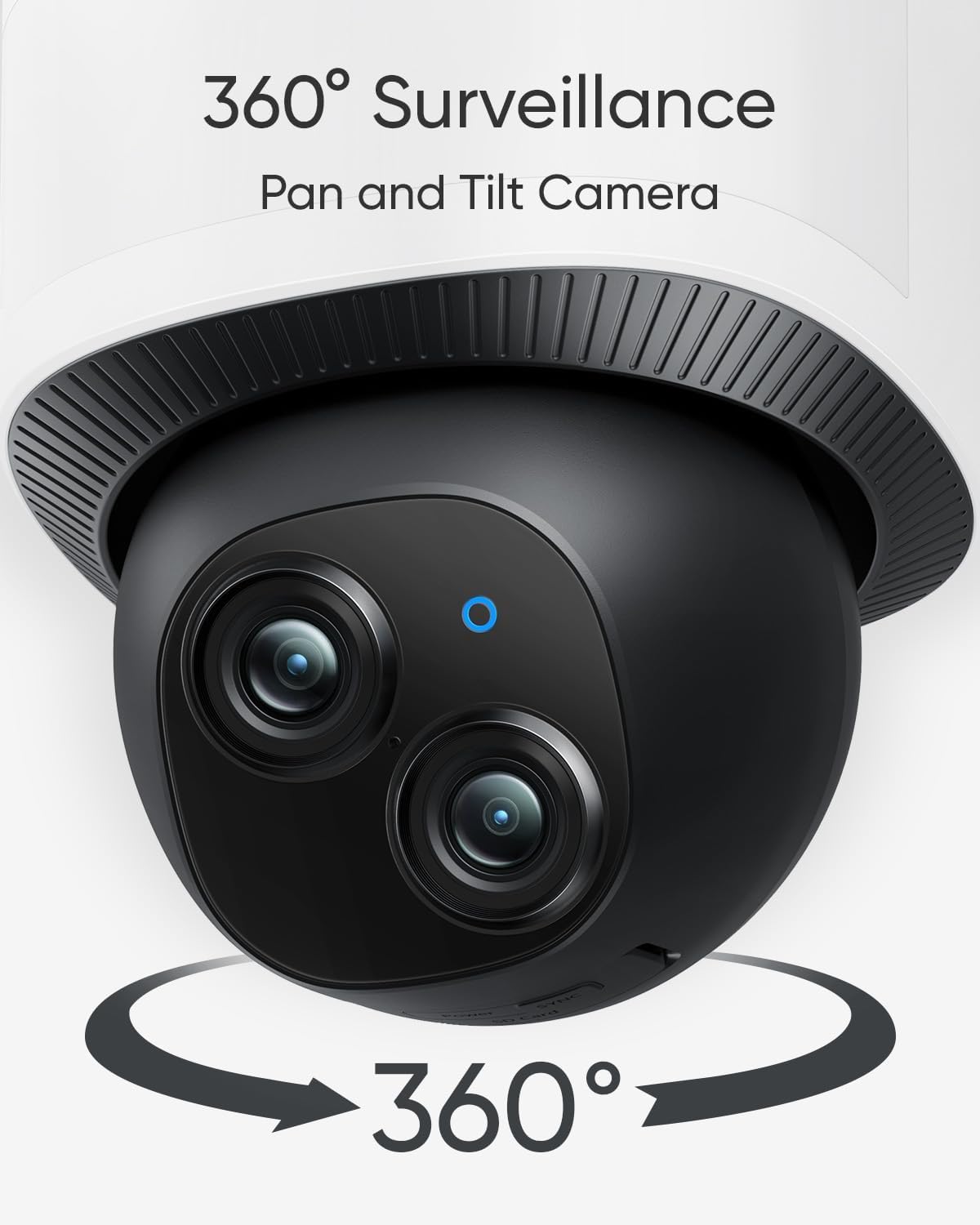 eufy Security Dual-Lens 360°Coverage Floodlight Camera E340,Security Camera Outdoor, Pan &Tilt,AI Detection&Tracking,8× Hybrid Zoom,No Monthly Fee, 24/7 Recording, Dual-Band Wi-Fi 6, 2000 LM,Wired