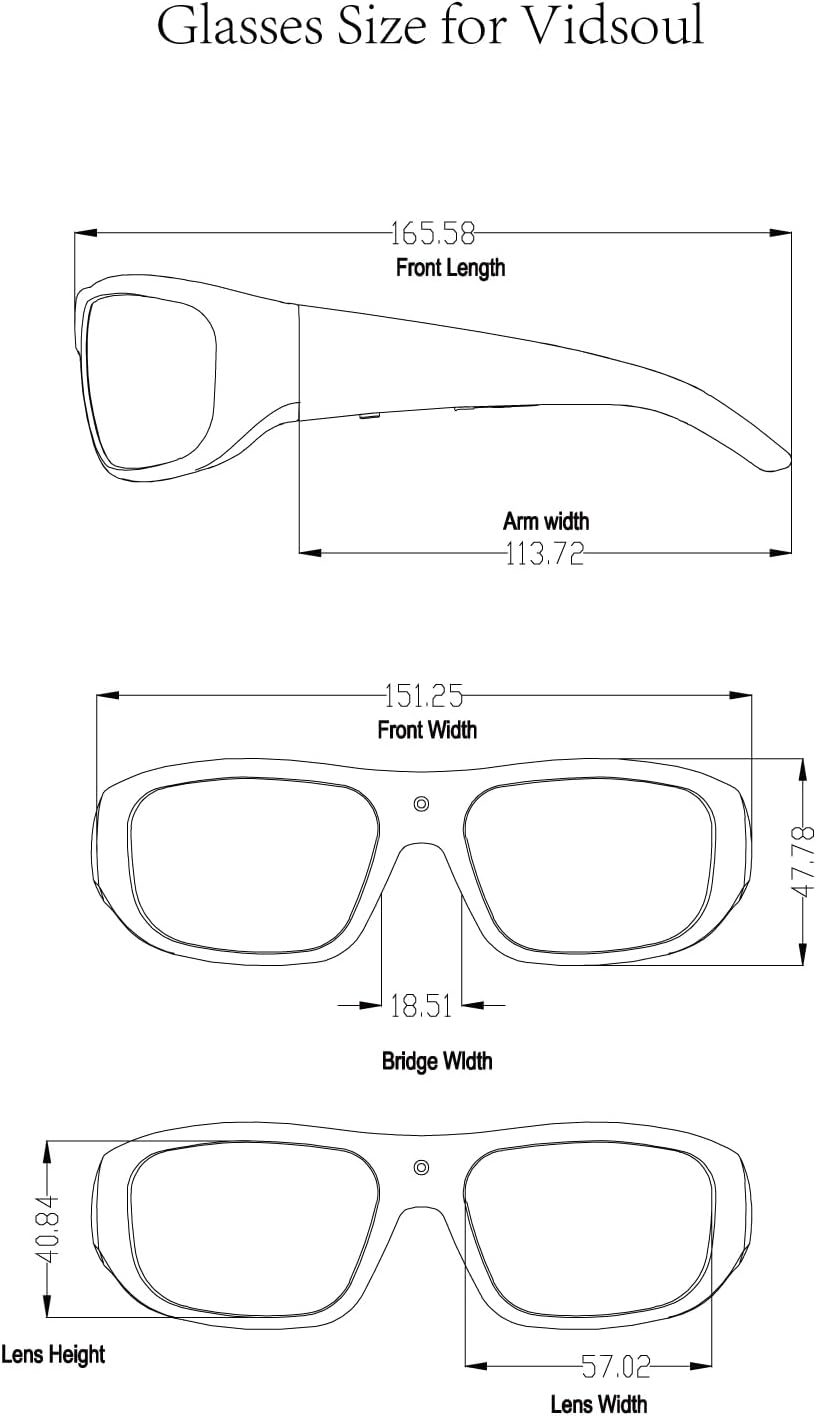 OHO Ultra-Thin Lightweight Sports Camera Sunglasses, 24MP Camera, 1080P Video, Water Resistant UV400 Lens