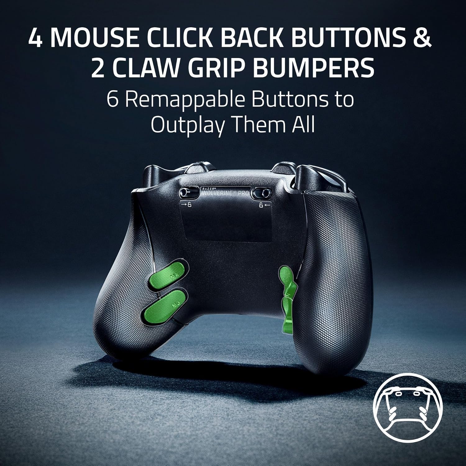 Razer Wolverine V3 Pro Wireless Gaming Controller: Licensed for Xbox Series X|S, Xbox One, Windows PC - 6 Remappable Buttons - Fast Triggers - Customizable Thumbsticks - Wired Tournament Mode - Black