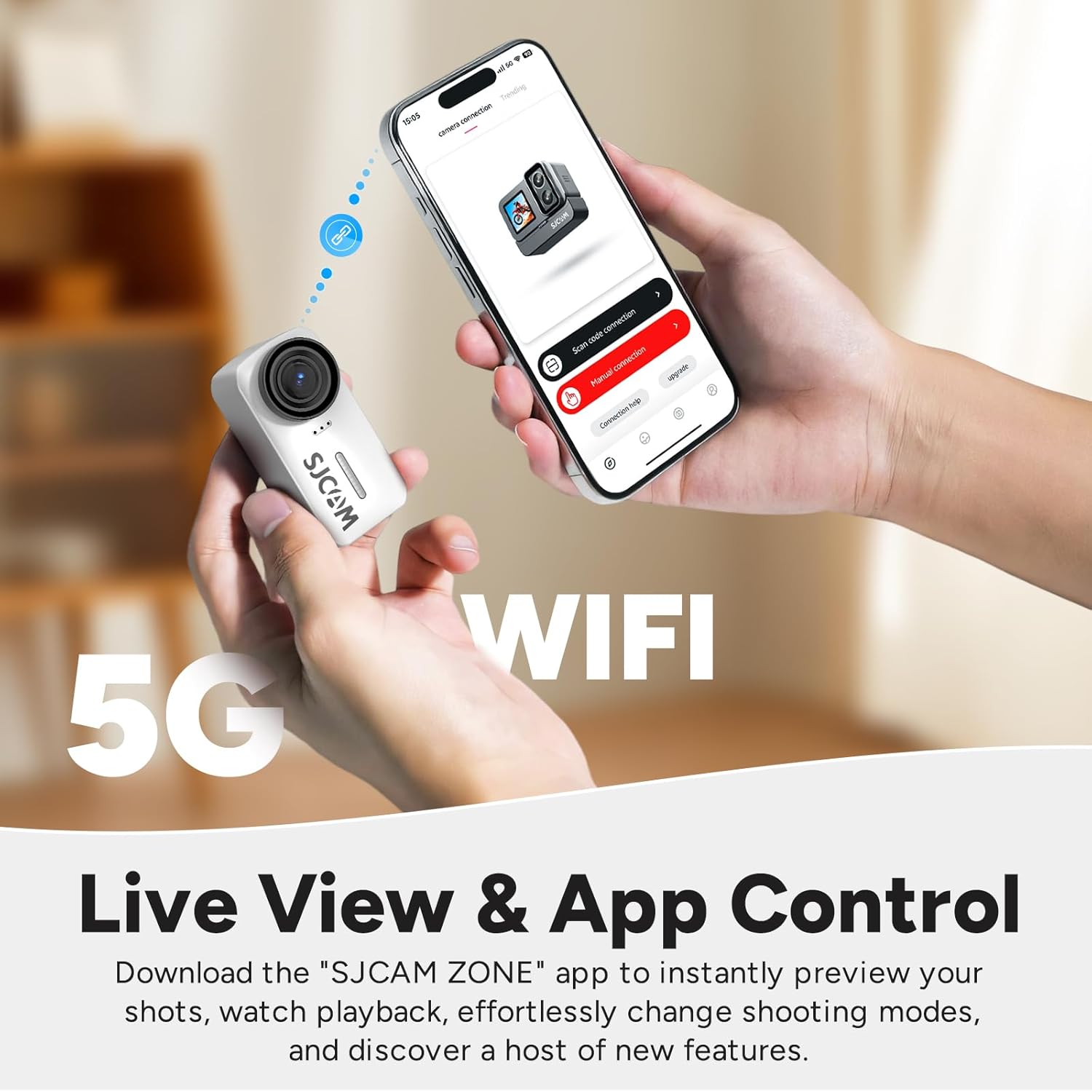 SJCAM C110+ 4K Mini Body Camera with 6-Axis Gyro Stabilizer,170° Wide Angle Magnetic POV Wearable Action Cam, 30M Waterproof, 64GB Card, Hands-Free Recording for Helmet, Motorcycle & Vlogging