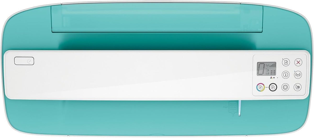 HP DeskJet 3755 Compact All-in-One Wireless Printer, Instant Ink, Works with Alexa - Seagrass Accent (J9V92A)