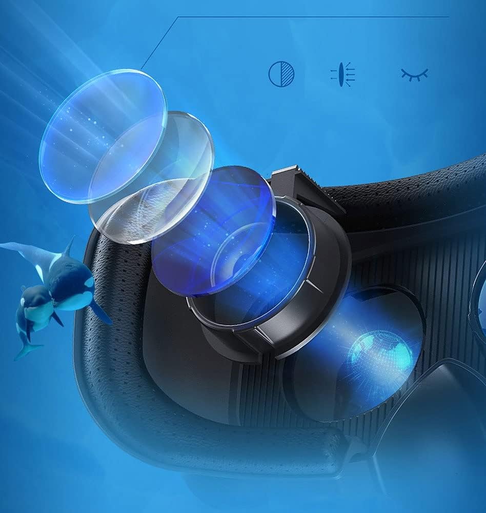 Virtual Reality Headset,VR Headsets Compatible with iOS and Android Phones, 3D VR Goggles for Games/3D Movies, for 4.7-6.53 Inches Smartphones