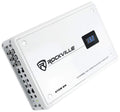 Rockville Atom 8W 3500W Peak 8-Channel Marine Amplifier 4 Ohm, Bluetooth, Marine-Grade Water-Resistant, Compact, for Boat and Marine Audio Systems