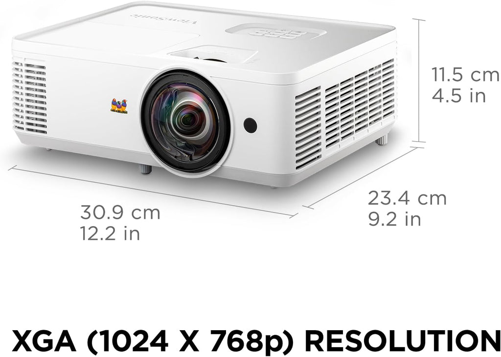 ViewSonic PS502X 4000 Lumens XGA HDMI Short Throw Projector for Education and Office(Renewed)
