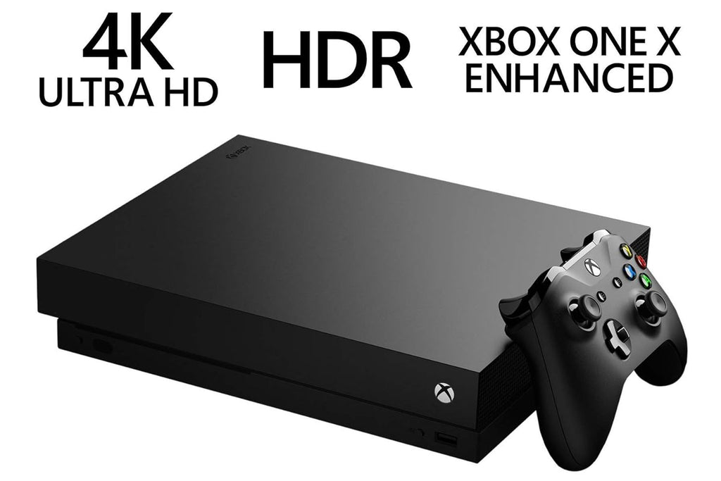 Microsoft Xbox One X 1TB Solid State Drive Gaming Console with Wirless Controller - Native 4K - HDR - Enhanced by Scorpio CPU and Fast SSD - Black (Renewed)