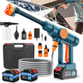 6000mAh Portable Cordless Washer, Brushless Battery Operated, Handheld Car Washer with 6-in-1 Nozzle Battery Charger,Lightweight Washer Cleaning Tool with Foam Pot for Patio Boat Fence