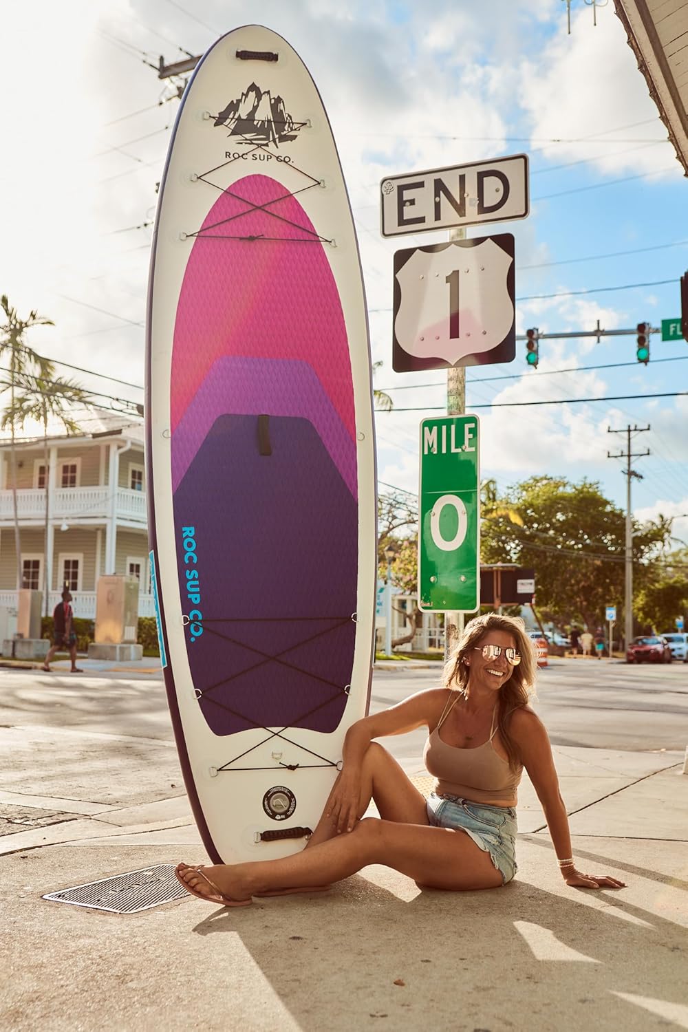 Roc Inflatable Stand Up Paddle Board 10' 6" with Premium SUP Paddle Board Accessories, Wide Stable Design, Non-Slip Comfort Deck for Youth & Adults